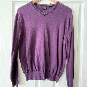 Jos. A. Bank V-Neck Purple Sweater
